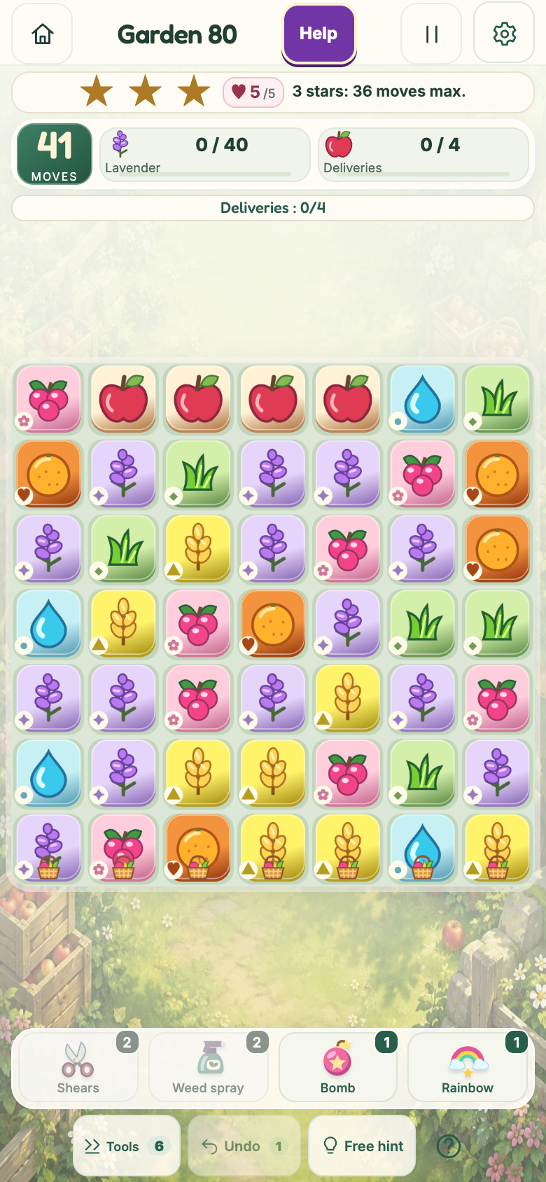Garden 80 : Basket Orchard, starting board